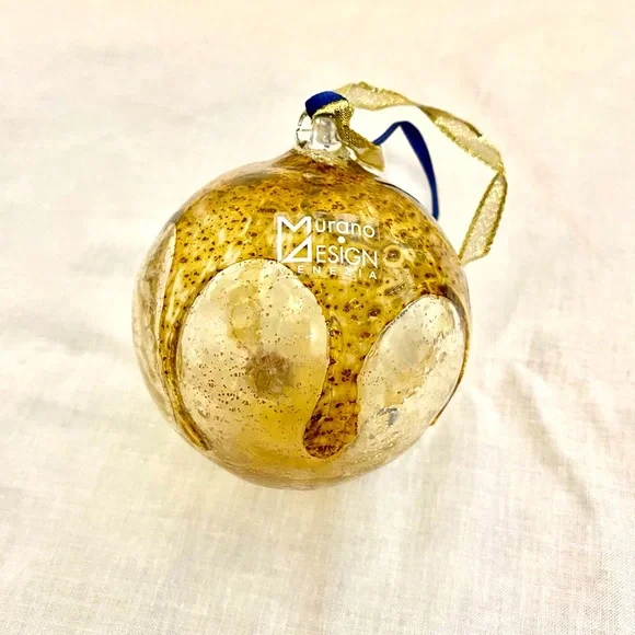Murano Gold Ornament with Vibrant Accents - Picture 2 of 5